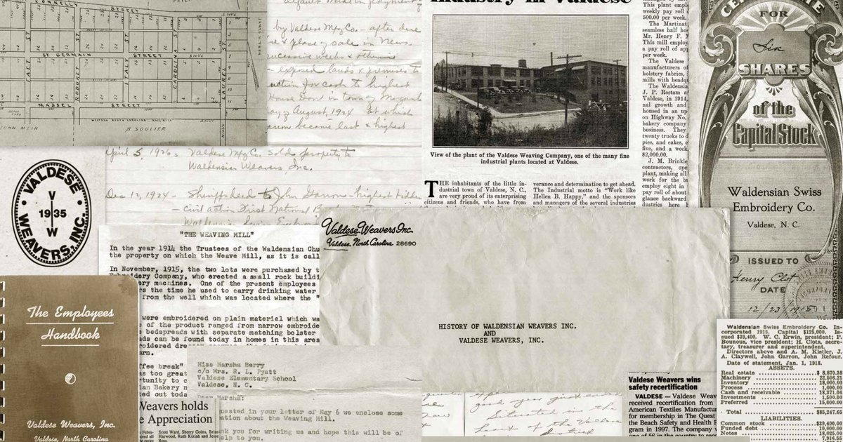 History Valdese Weavers